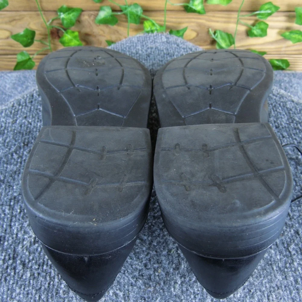 Florsheim Black Leather Cap Toe‎ Oxford Dress Shoes Men 9.5D Memory Foam